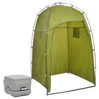 vidaXL Toilette portable de camping avec tente 10+10 L