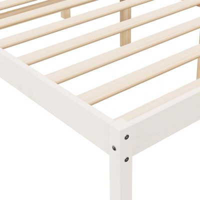 vidaXL Lit pour personne âgée blanc 200x200 cm bois de pin massif