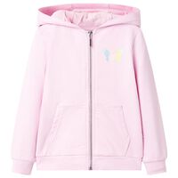 Sweat à capuche pour enfants rose clair 92