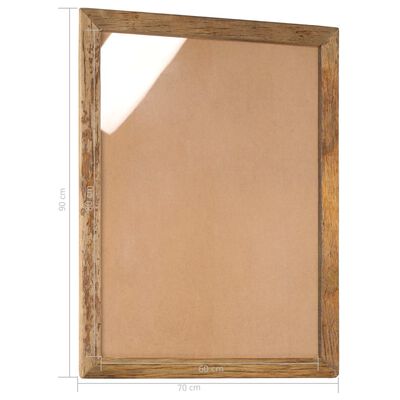 vidaXL Cadres photo 2 pcs 90x70cm Bois de récupération solide et verre