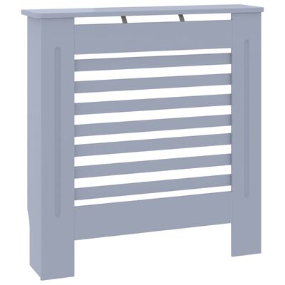 vidaXL Cache-radiateur MDF Gris 78 cm