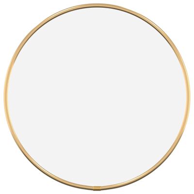 vidaXL Miroir mural Doré Ø 30 cm Rond