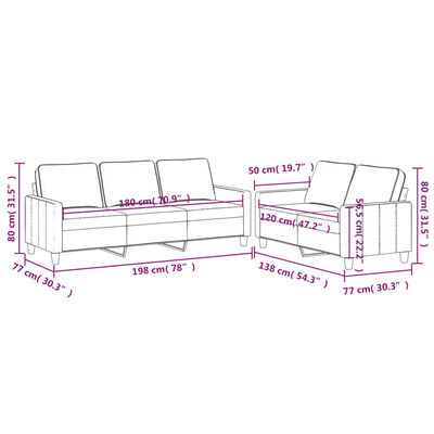 vidaXL Ensemble de canapés 2 pcs avec coussins Jaune Velours