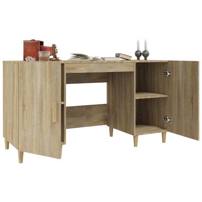 vidaXL Bureau Chêne sonoma 140x50x75 cm Bois d'ingénierie