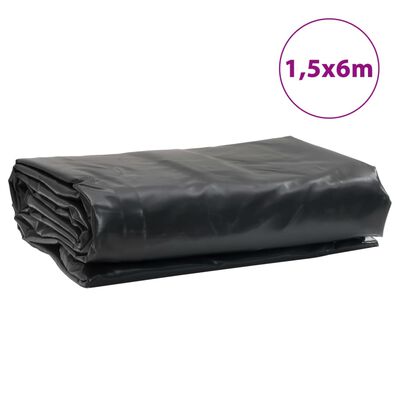 vidaXL Bâche anthracite 1,5x6 m 650 g/m²