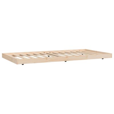 vidaXL Cadre de lit sans matelas 90x200 cm bois de pin massif