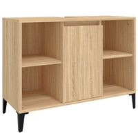 vidaXL Meuble d'évier chêne sonoma 80x33x60 cm bois d'ingénierie