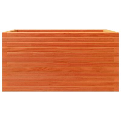 vidaXL Jardinière cire marron 90x60x46 cm bois de pin massif