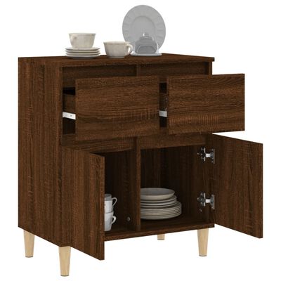 vidaXL Buffet Chêne marron 60x35x70 cm Bois d'ingénierie