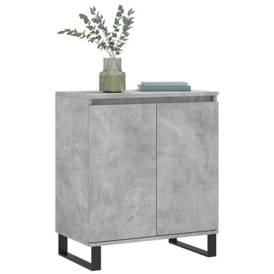 vidaXL Buffet Gris béton 60x35x70 cm Bois d'ingénierie