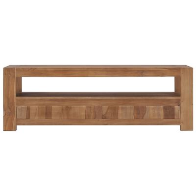 vidaXL Meuble TV 120 x 30 x 40 cm Bois de teck massif