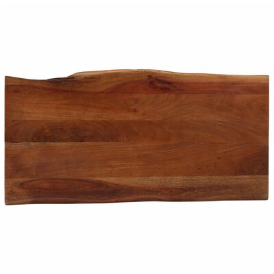 vidaXL Table basse marron miel 110x55x40 cm bois massif d'acacia