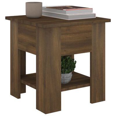 vidaXL Table basse chêne marron 40x40x42 cm bois d'ingénierie