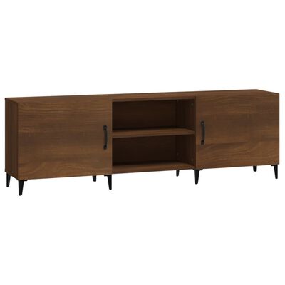 vidaXL Meuble TV chêne marron 150x30x50 cm bois d'ingénierie