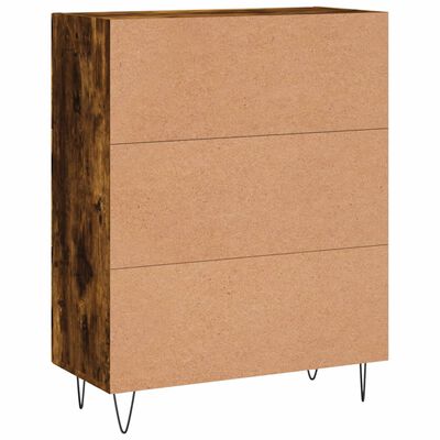 vidaXL Buffet chêne fumé 69,5x34x90 cm bois d'ingénierie