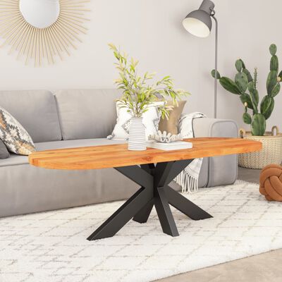 vidaXL Dessus de table 80x40x2,5 cm ovale bois massif d'acacia