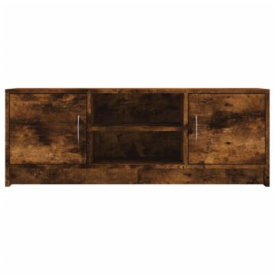 vidaXL Meuble TV chêne fumé 102x30x37,5 cm bois d'ingénierie