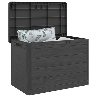 vidaXL Boîte à coussins d'extérieur anthracite 77,5x44,5x53 cm PP