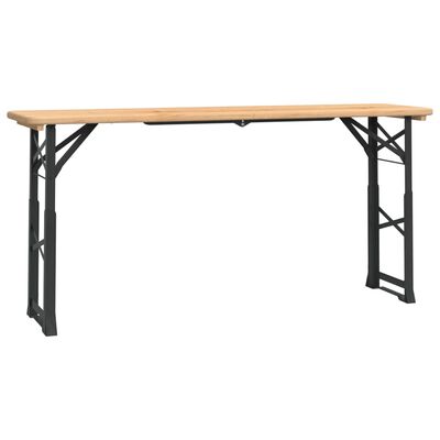 vidaXL Table à bière pliable 170x50x75/105 cm bois massif de sapin