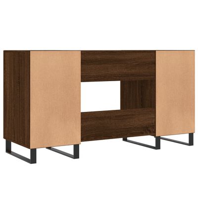 vidaXL Bureau chêne marron 140x50x75 cm bois d'ingénierie