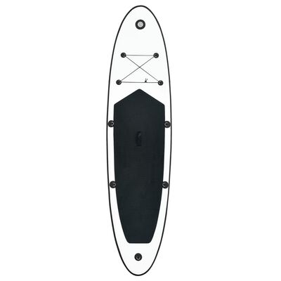 vidaXL Ensemble de planches SUP gonflables Noir et blanc