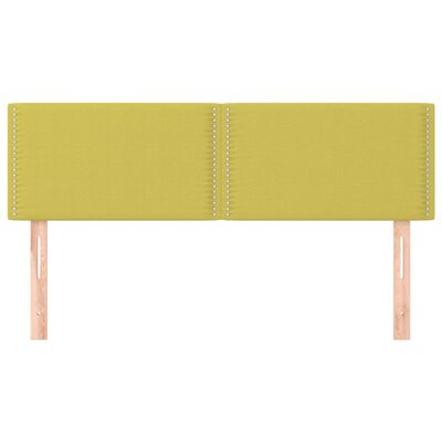 vidaXL Têtes de lit 2 pcs Vert 72x5x78/88 cm Tissu