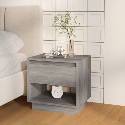 vidaXL Tables de chevet 2 pcs Sonoma gris 45x34x44cm Bois d'ingénierie