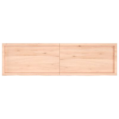 vidaXL Dessus de table 180x50x(2-4) cm bois de chêne massif non traité