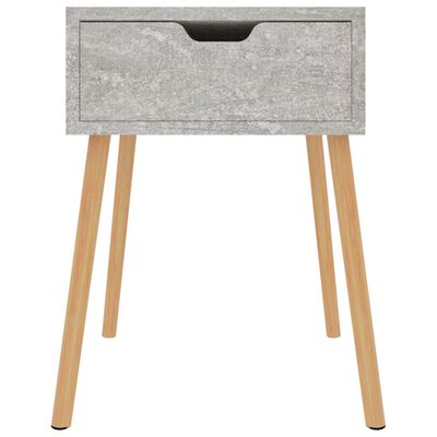 vidaXL Tables de chevet 2 pcs Gris béton 40x40x56 cm Bois d'ingénierie