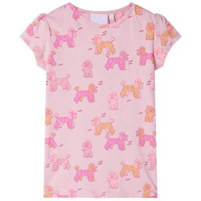 Pyjamas à manches courtes pour enfants rose clair 116