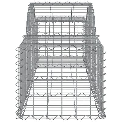 vidaXL Paniers à gabions arqués 20 pcs 200x50x40/60 cm fer galvanisé