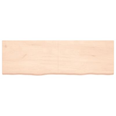 vidaXL Dessus de table 160x50x(2-4) cm bois de chêne massif non traité