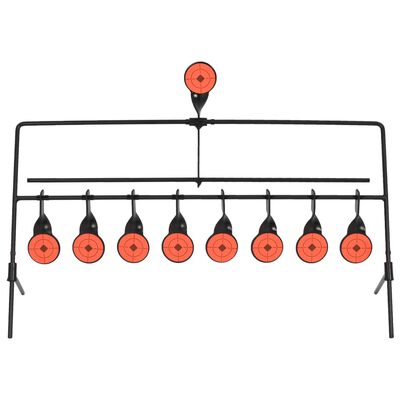 vidaXL Cible de tir avec réinitialisation automatique et 8+1 cibles