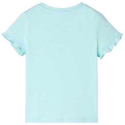 T-shirt enfants à manches courtes aqua clair 104