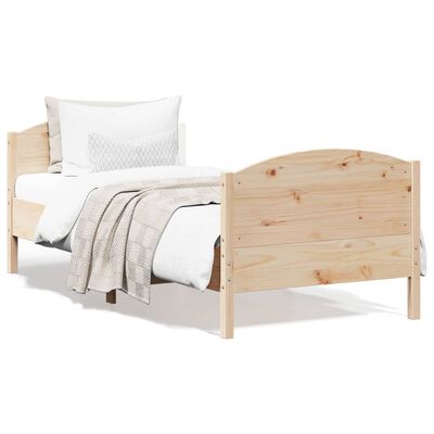 vidaXL Cadre de lit sans matelas 100x200 cm bois massif de pin