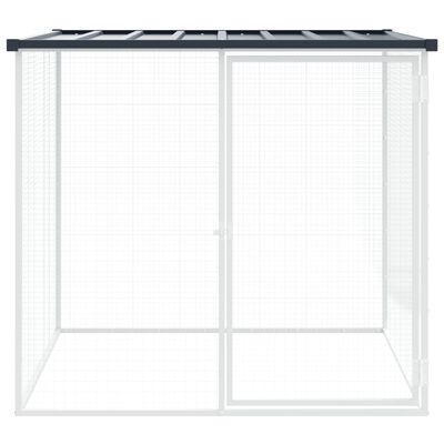 vidaXL Poulailler avec toit anthracite 103x98x90 cm acier galvanisé