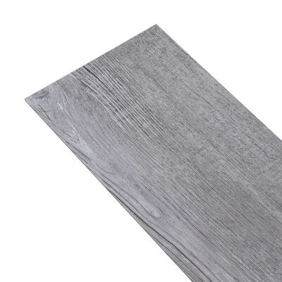 vidaXL Dalles de plancher PVC autoadhésif 5,21 m² 2 mm gris bois mat