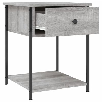 vidaXL Tables de chevet 2 pcs sonoma gris 44x45x58 cm bois ingénierie