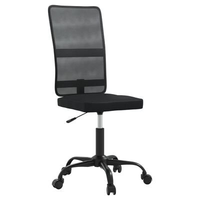 vidaXL Chaise de bureau noir tissu en maille