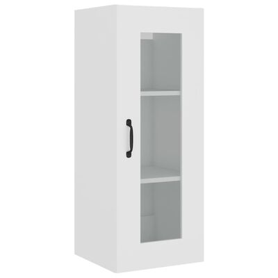 vidaXL Armoire murale suspendue Blanc 34,5x34x90 cm