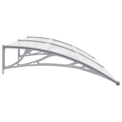 vidaXL Auvent de porte Gris 200x100 cm Polycarbonate