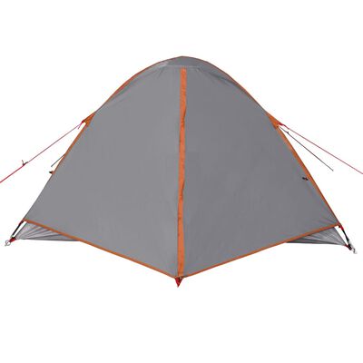 vidaXL Tente de camping à dôme 3 personnes orange imperméable