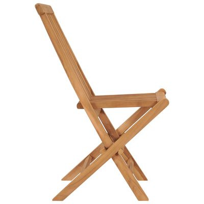 vidaXL Chaises pliables de jardin lot de 6 Bois de teck solide