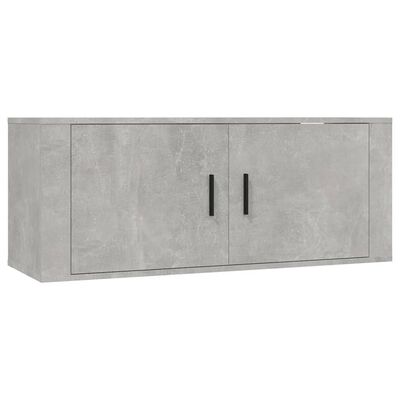 vidaXL Ensemble de meubles TV 5 pcs Gris béton Bois d'ingénierie