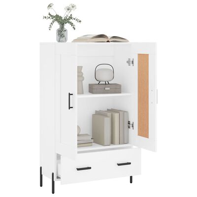 vidaXL Buffet haut blanc 69,5x31x115 cm bois d'ingénierie