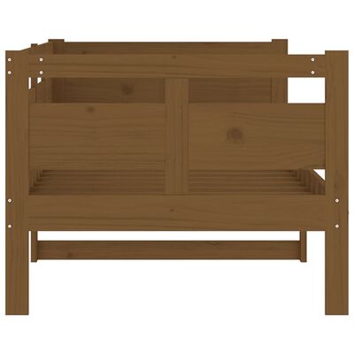 vidaXL Lit de jour marron miel bois de pin massif 80x200 cm