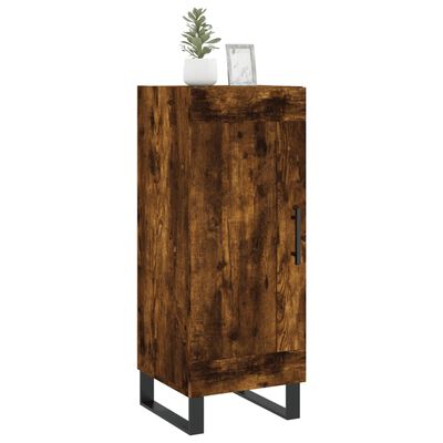 vidaXL Buffet Chêne fumé 34,5x34x90 cm Bois d'ingénierie