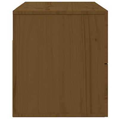 vidaXL Tables de chevet murales 2 pcs Marron miel 50x36x40 cm