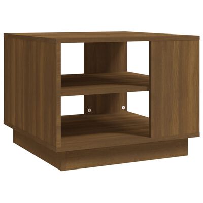 vidaXL Table basse chêne marron 55x55x43 cm bois d'ingénierie