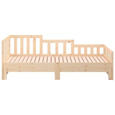 vidaXL Lit coulissant sans matelas 2x(90x200) cm Bois de pin massif